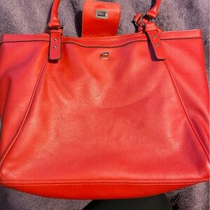 Red Leather Women's Bag